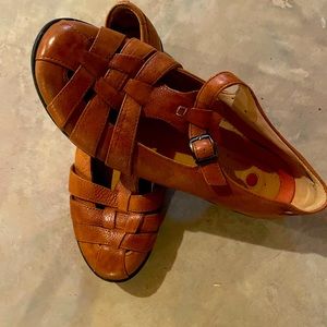 Shoes.  Closed toe sandals